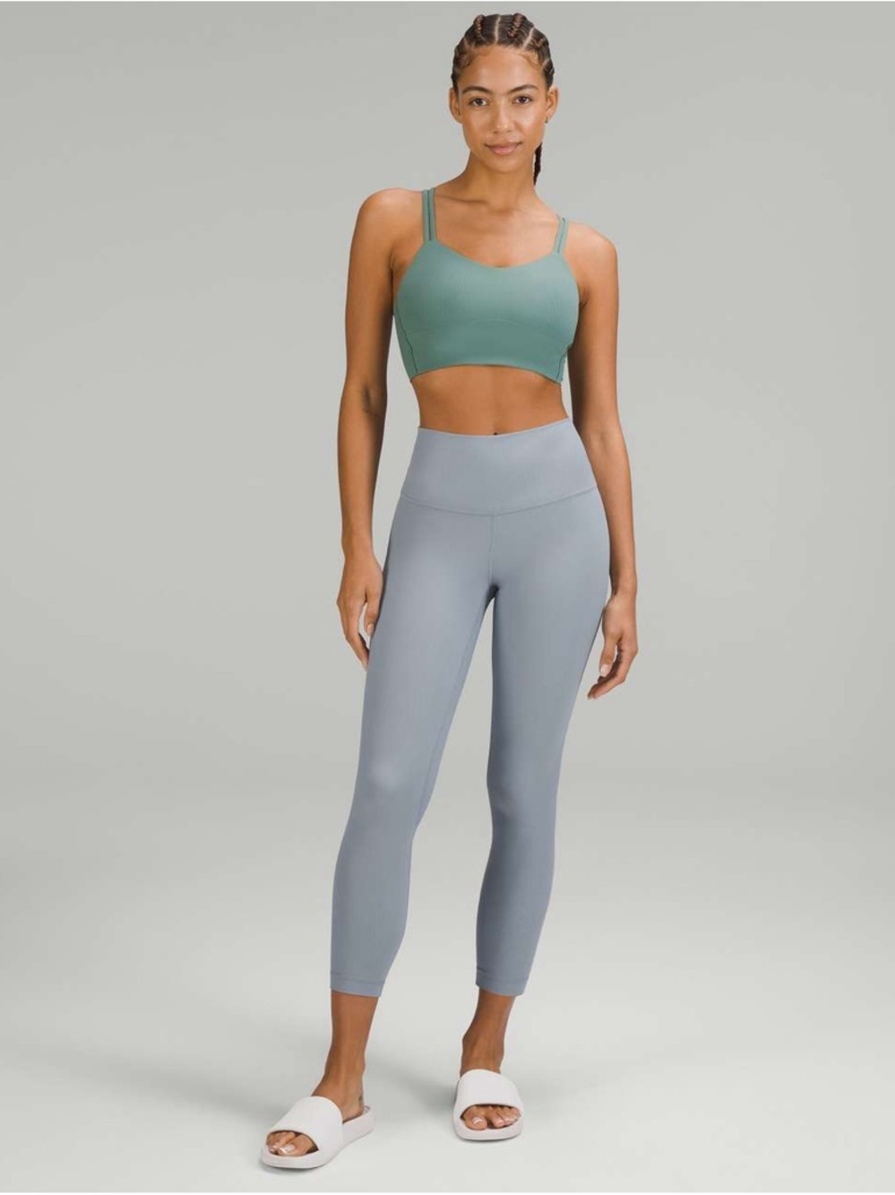 Lululemon Align Ribbed High-Rise Pant 25"-Chambray- Size 0